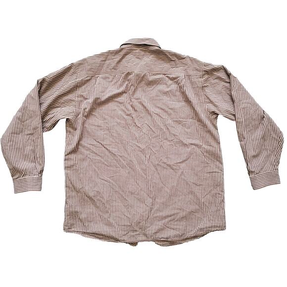 Columbia Sportswear Brown Plaid Button Down Shirt Long Sleeve Shirt Men Sz XL - Picture 3 of 6